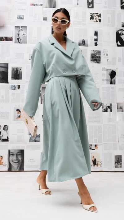 MISS CITY OFFICIAL Damska spódnica Soft Aura (miętowy)