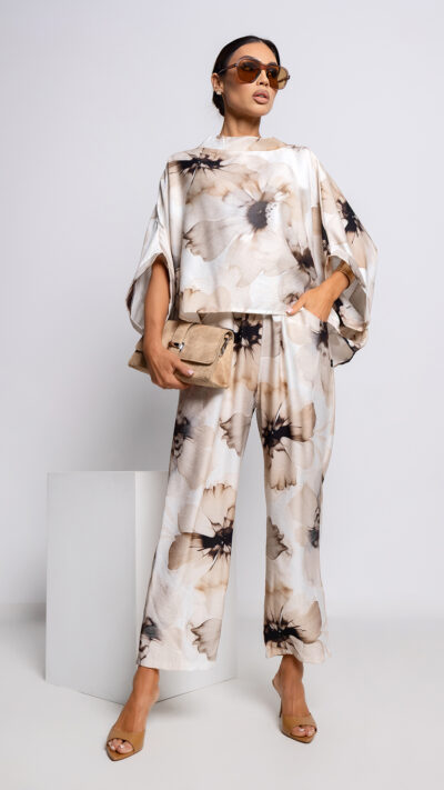 MISS CITY OFFICIAL Damskie Spodnie Orchid (pudrowy beż)