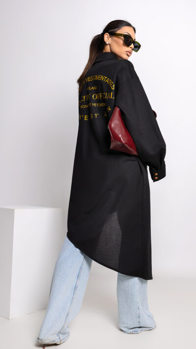 MISS CITY OFFICIAL Damska Koszula Gravity (czarny)