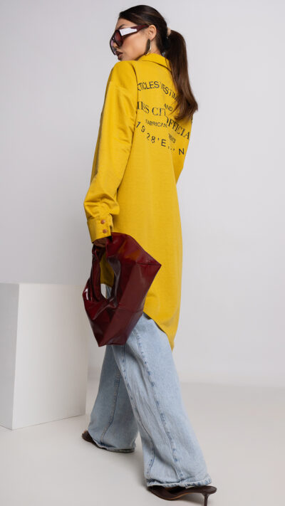 MISS CITY OFFICIAL Damska Koszula Gravity (żółty)