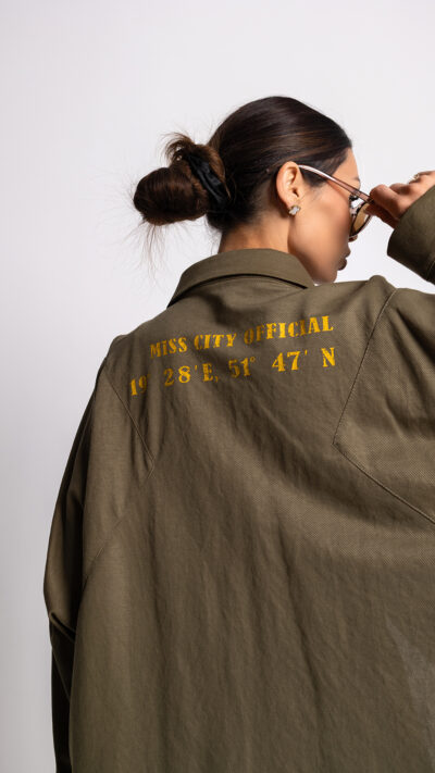 MISS CITY OFFICIAL Damska Koszula Tracking (oliwkowy)