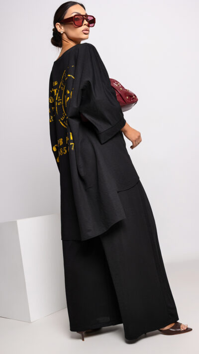 MISS CITY OFFICIAL Damskie Spodnie Locked (czarny)