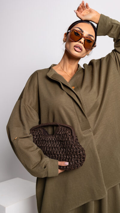 MISS CITY OFFICIAL Damska Koszula Rock Mine (oliwkowy)