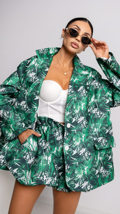 MISS CITY OFFICIAL Damska Marynarka Jungle (zielony)