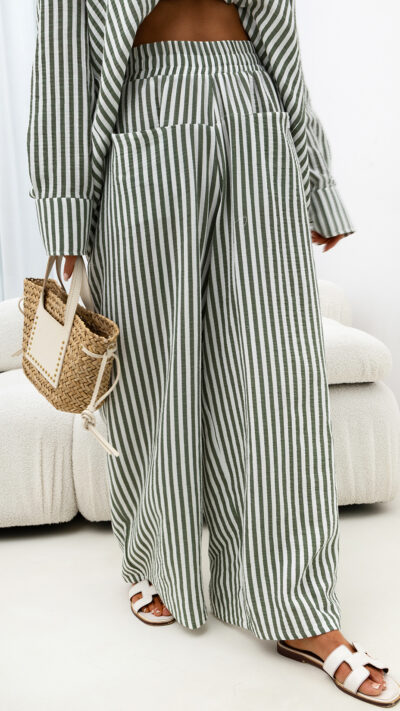 MISS CITY OFFICIAL Damskie Spodnie Take it Easy (zielony)