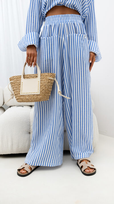 MISS CITY OFFICIAL Damskie Spodnie Take it Easy (niebieski)