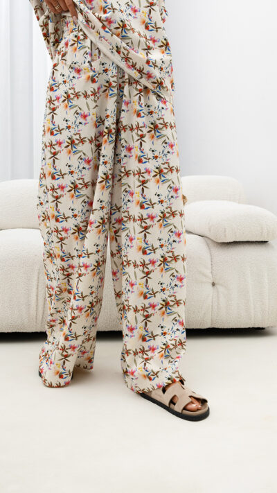 MISS CITY OFFICIAL Damskie Spodnie Wildflower (multicolor)