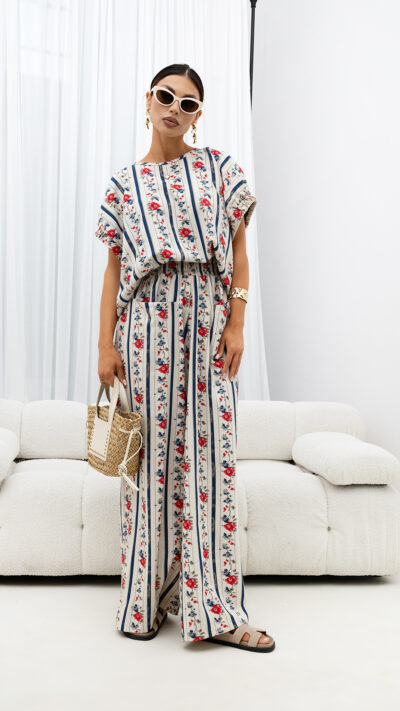 MISS CITY OFFICIAL Damska Bluzka Wildflower (czerwony)