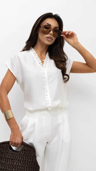 J.B. BOROWIECKI Damska Bluzka Dora (ecru)