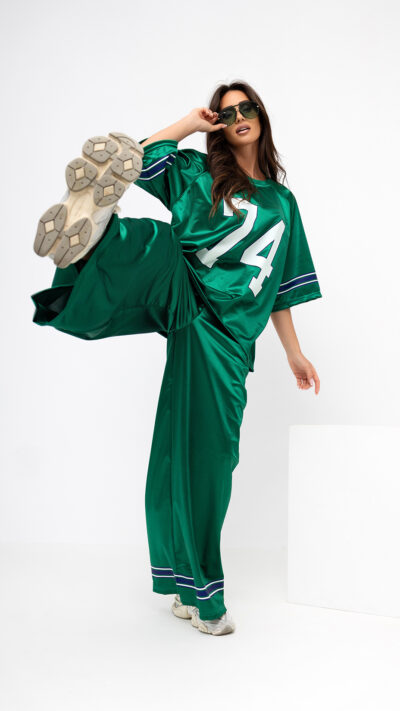 MISS CITY OFFICIAL Damski Komplet Game Day (zielony)